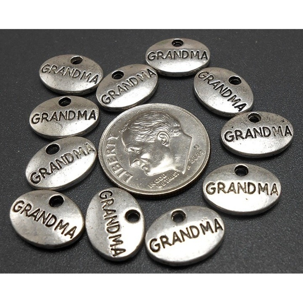 10pcs Grandma Charms, jewelry making supplies‎